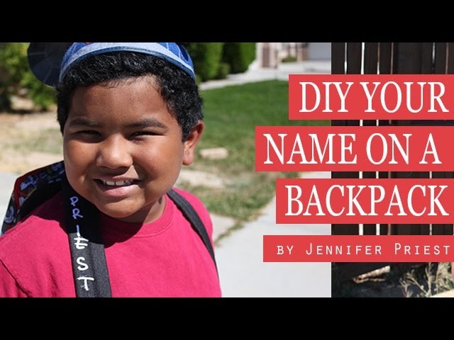 DIY Personalized Backpack - with JOY S.A. Iron-Ons #sponsored