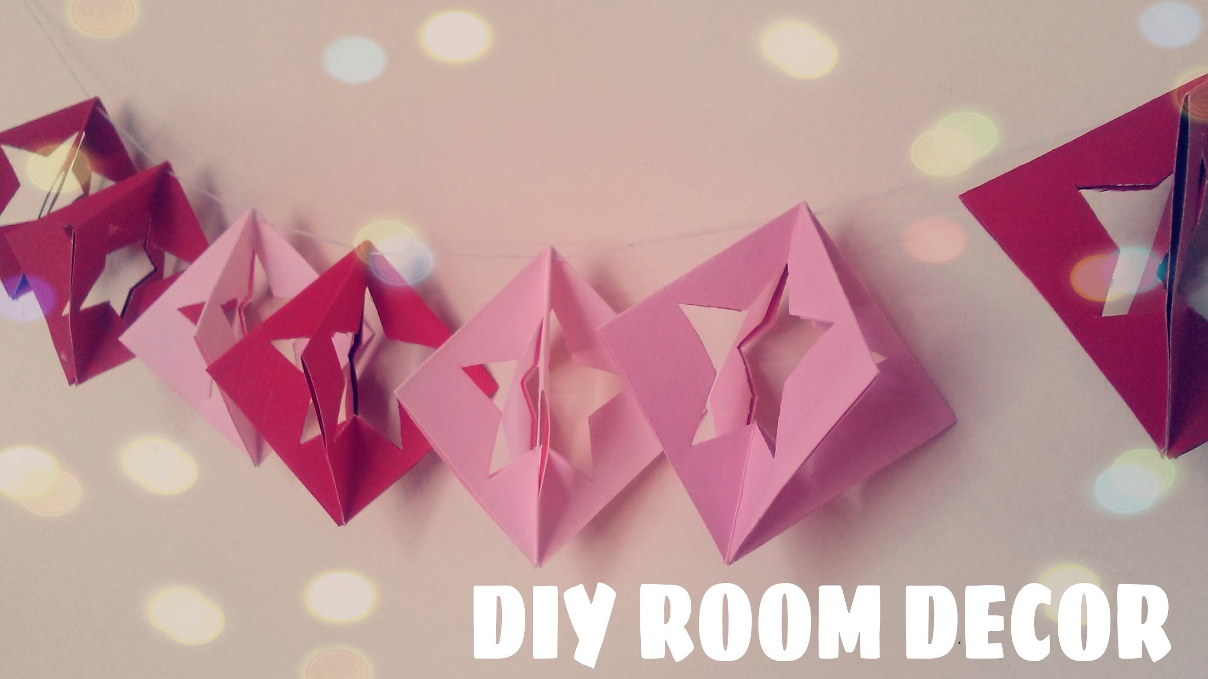DIY Room Decor - Paper Star Ornament (Easy)