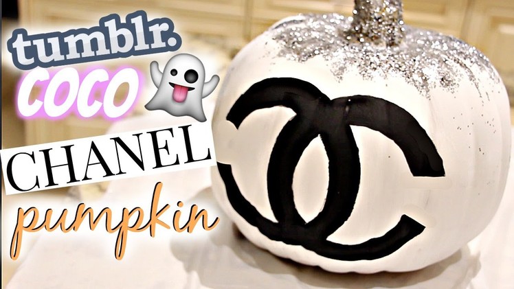 DIY Tumblr Room Decor Halloween Edition (Chanel Pumpkin).