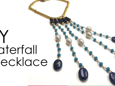 DIY WATERFALL NECKLACE