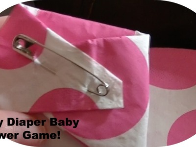 Easy Dirty diaper Baby Shower game DIY