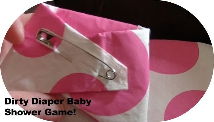 Easy Dirty diaper Baby Shower game DIY