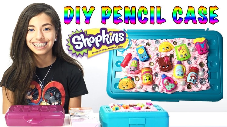 How to make a Shopkins DIY Pencil Case | Kid Crafts | KidToyTesters