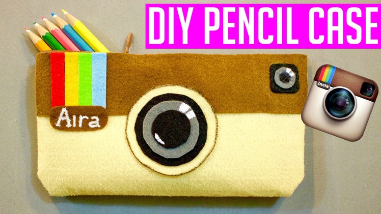 NO-SEW INSTAGRAM PENCIL CASE & MAKEUP BAG | DIY School Supplies EASY