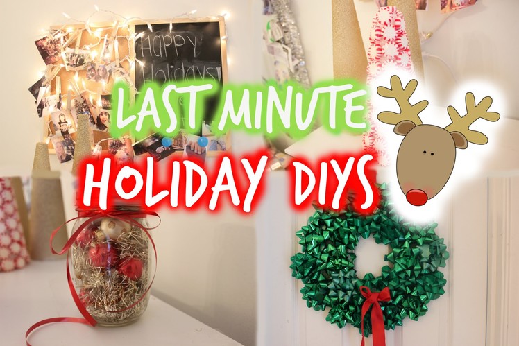 Quick & Easy Last minute Holiday decor +4 SIMPLE DIY's ♡