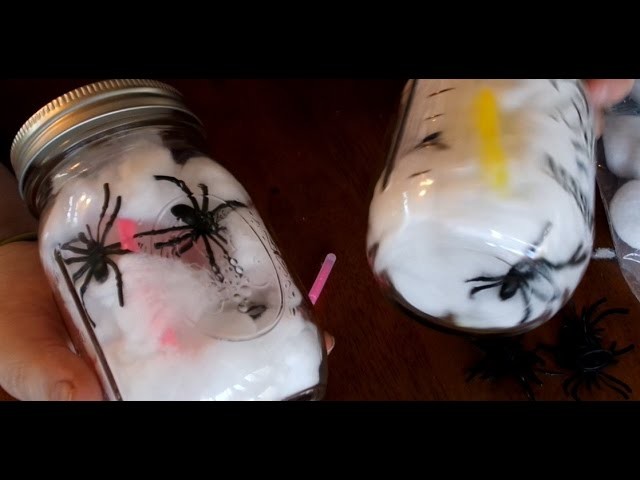 Spider Mason Jars DIY