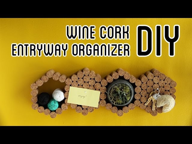 Wine Cork Entryway Organizer DIY