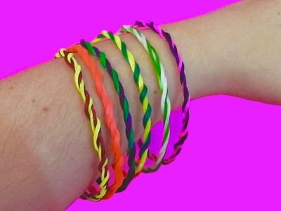 Diy bracelets easy with string. How to make bracelets with thread