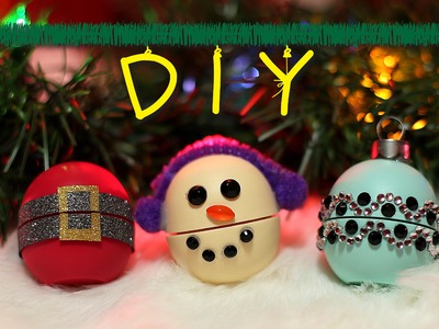 DIY Christmas EOS Gifts (Santa.Snowman.Ornament) || Lucykiins