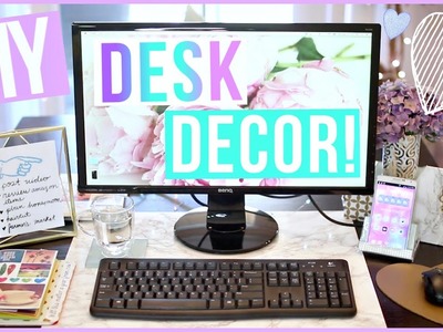 DIY Desk Decor Ideas ♡ Desk Makeover Part 1