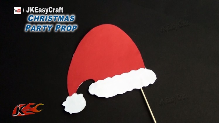 DIY Easy Christmas Cap Party Prop| Photo Booth Props | How to make | JK Easy Craft 115