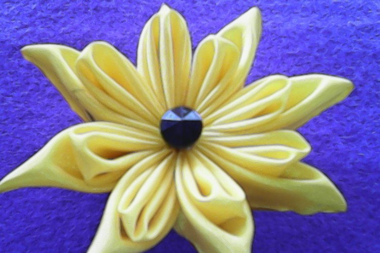 DIY-handmade-berkreasi membuat bunga dari kain satin-creative to make flowers of satin