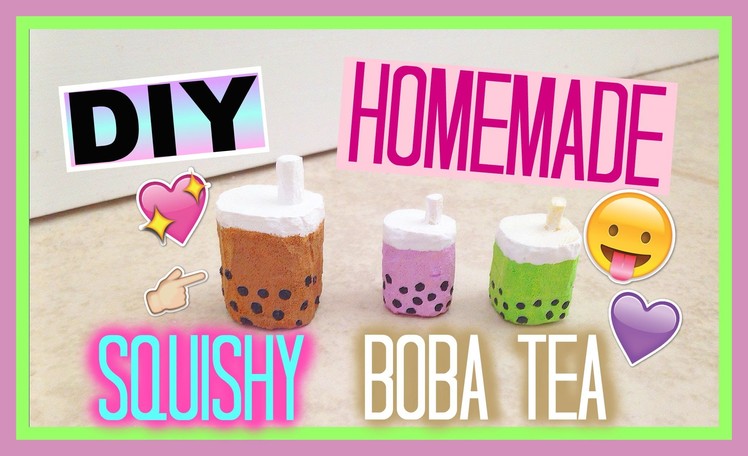 DIY Homemade Squishy Boba Tea