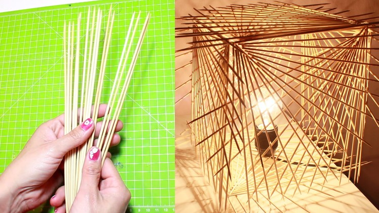 DIY: How to Turn Sticks Into a Decorative Lamp - Do It Yourself Lighting Ideas