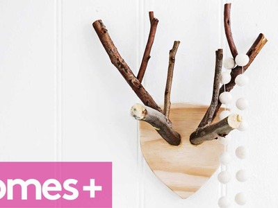 DIY IDEA: Rustic timber reindeer antlers - homes+