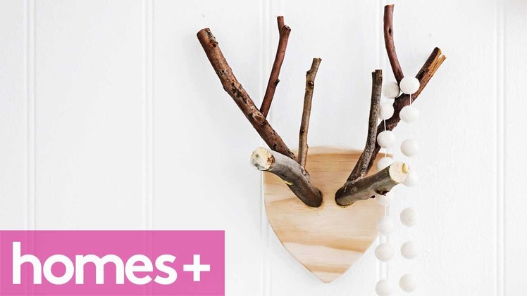 DIY IDEA: Rustic timber reindeer antlers - homes+