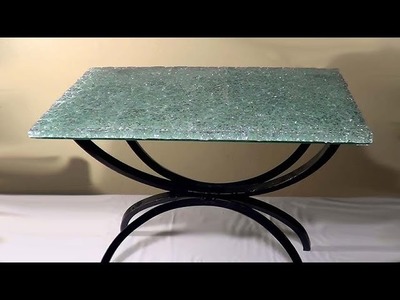 DIY Mesa com de vidro temperado - Table with tempered glass - Tablero de vidrio templado