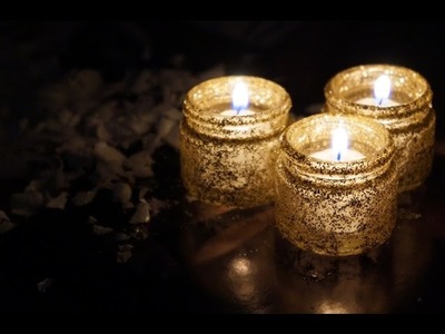 DIY: Potinhos de vidro com glitter para colocar velas - Hey Cute TV