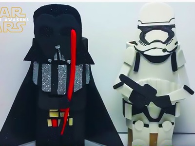 DIY: Star Wars Toilet Paper Roll Craft Figures! Darth Vader and Imperial StormTrooper!