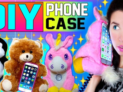 DIY Stuffed Animal Phone Cases! | Make A Plushie Into An iPhone Case! | Cuddle Your Phone Case!