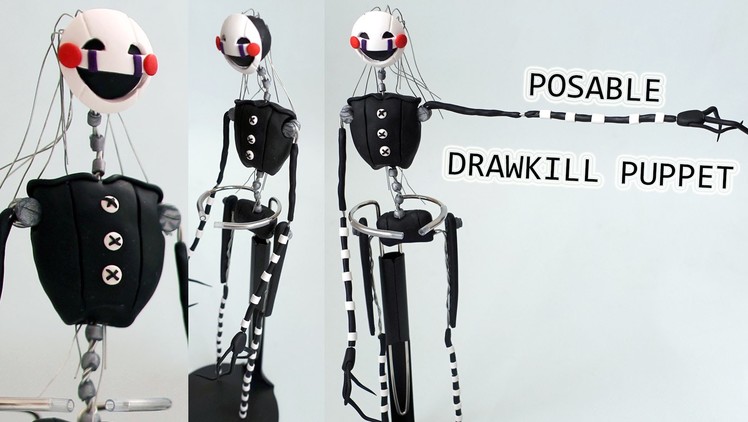 Drawkill Puppet (Marionette). MAR10NETT3 Posable Figure Tutorial | BudgetHobby Collaboration FNAF