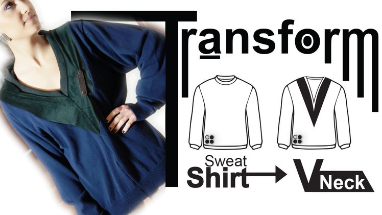 Easy DIY Transformation: Sweater - High Fashion V-Neck