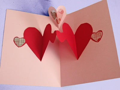 Easy pop up heart card making tutorial (to make with kids not just for Valentine's)