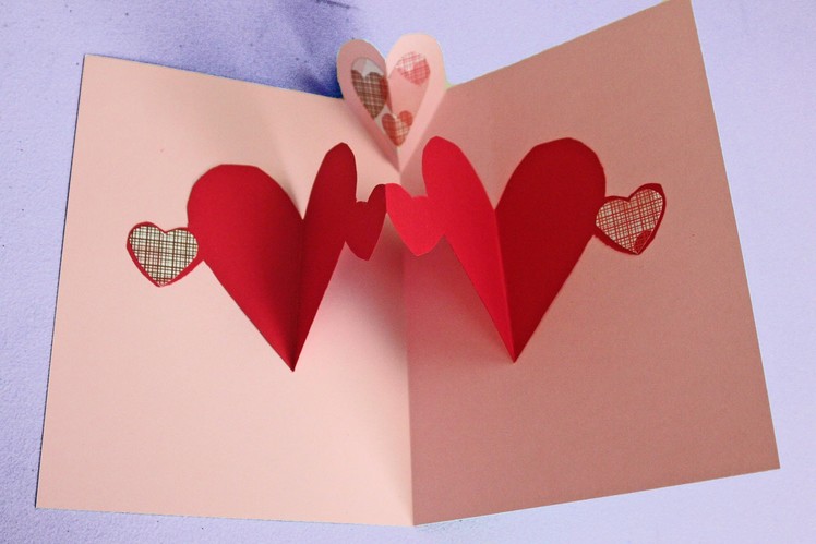 Easy pop up heart card making tutorial (to make with kids not just for Valentine's)