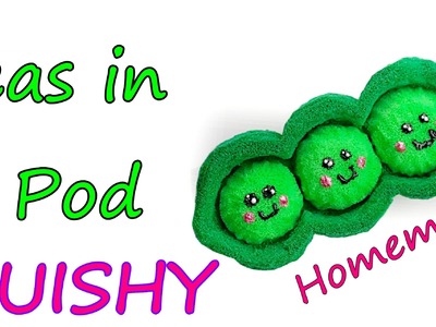 Homemade Peas in a Pod SQUISHY Tutorial by feelinspiffy