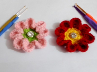 How to crochet flower 8 petal. Video Tutorial