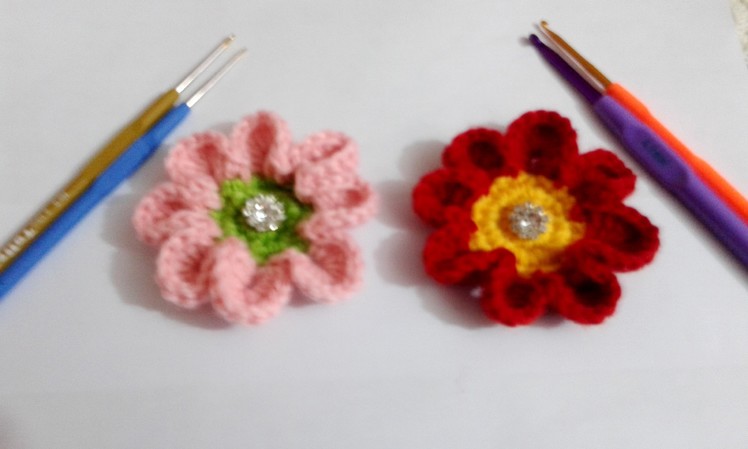 How to crochet flower 8 petal. Video Tutorial