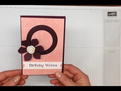 How to make a Circle Spinner card using Stampin' Up! supplies