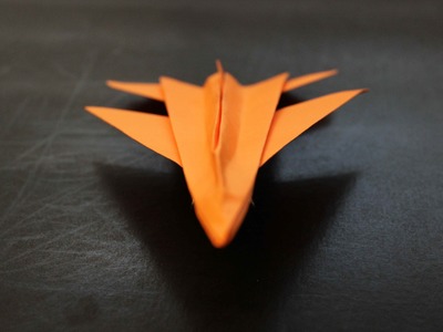 How to make a Jet Fighter Origami Paper Plane: instruction