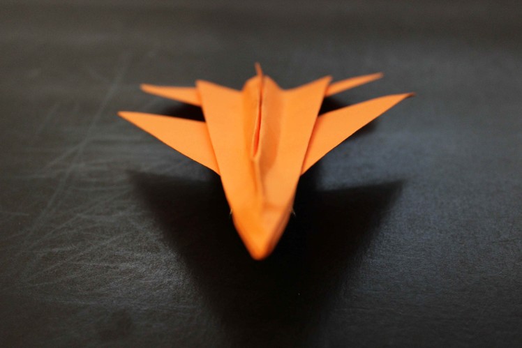 How to make a Jet Fighter Origami Paper Plane: instruction