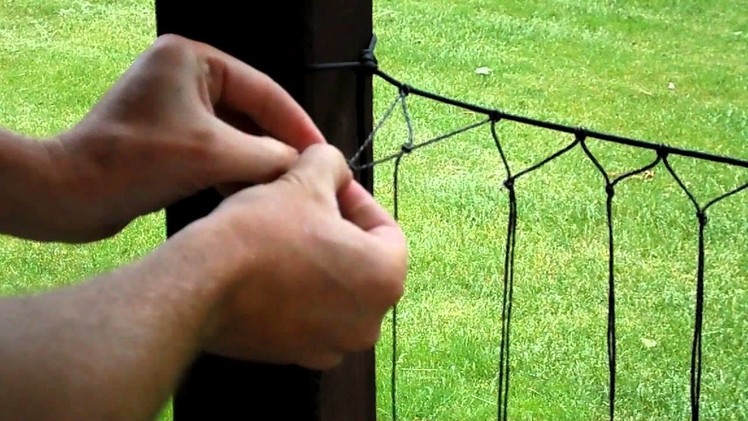 How to make a net for bushcraft uses.