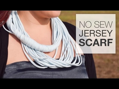 How to Make a No Sew Jersey Scarf