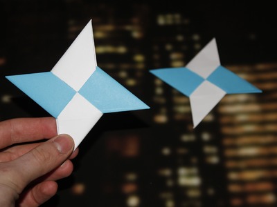 How to make a Paper Ninja Star - (Shuriken - Origami)