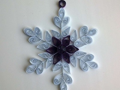 How To Make Beautiful Quilling Snowflake - DIY Crafts Tutorial - Guidecentral