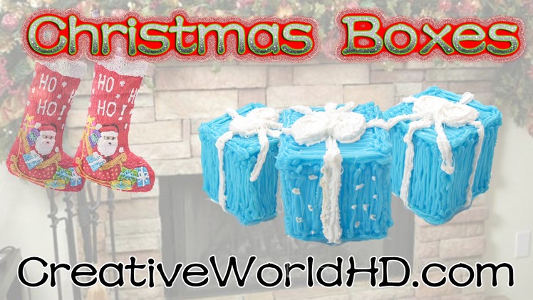 How to Make Christmas Holiday Present Box 3D. 3D Pen Creations by Creative World