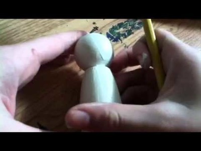 How to make DIY SUPER CUTE little wooden doll