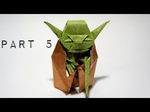 How to Make Jedi Master Yoda Origami Part 5
