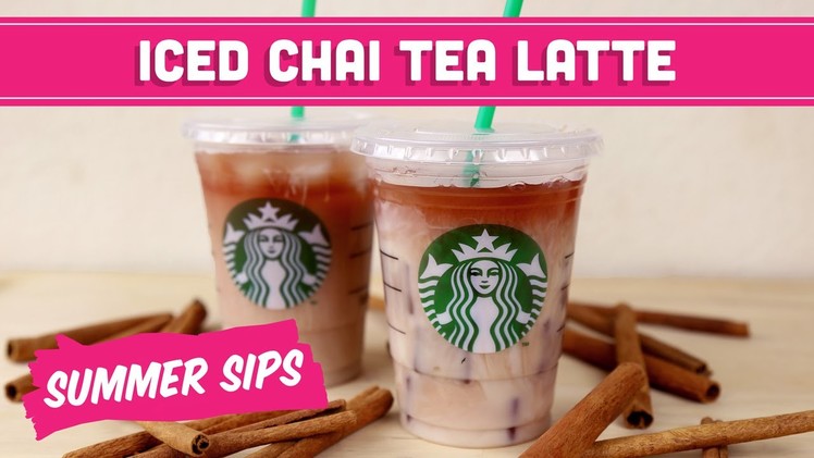 Iced Chai Tea Latte! (DIY Starbucks) Summer Sips in Sixty Seconds - Mind Over Munch