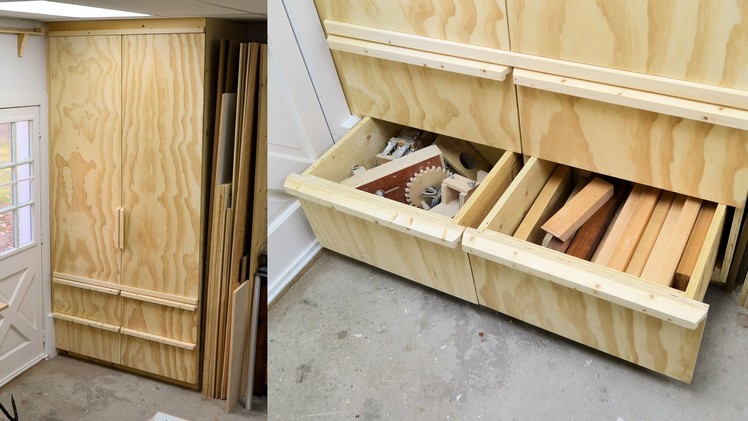 Making A Deep Shop Cabinet With Drawers, Part 3