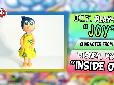 Play-Doh "JOY" from Disney Pixar "INSIDE OUT", DIY figure handmade out of plasticine