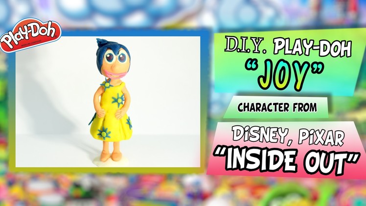 Play-Doh "JOY" from Disney Pixar "INSIDE OUT", DIY figure handmade out of plasticine