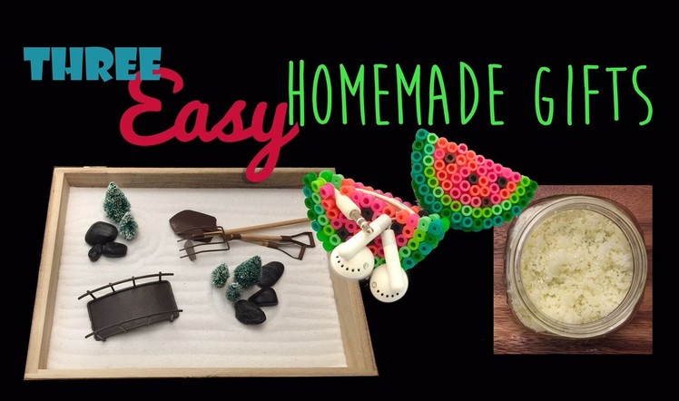 Three Easy Handmade Gifts: Zen Garden, Earphone Holder & DIY Sugar Scrub