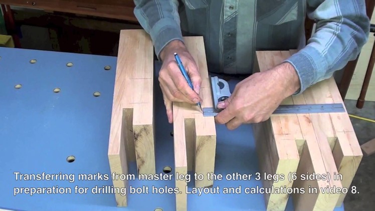09 How To Build A Bed • Leg Joinery And Hardware Marking