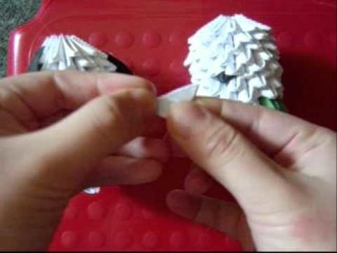 3D origami pochacco (cartoon dog)