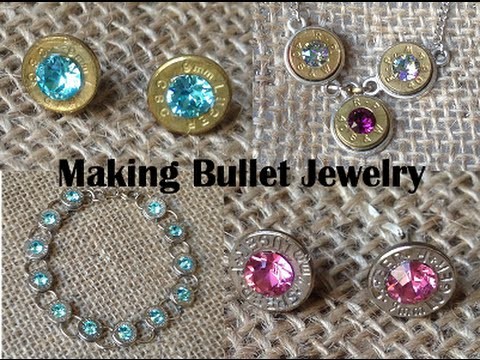 Bullet Jewelry Tutorial (9mm Post Earrings) Made from Once Fired Pistol Brass