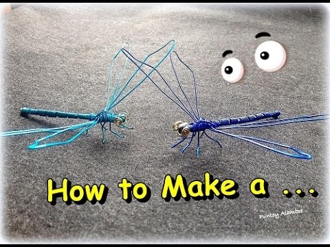 Como  Hacer  "Libelula en Alambre"  || How  to  Make  a "Wire DragonFly" - By Puntoy Alambre